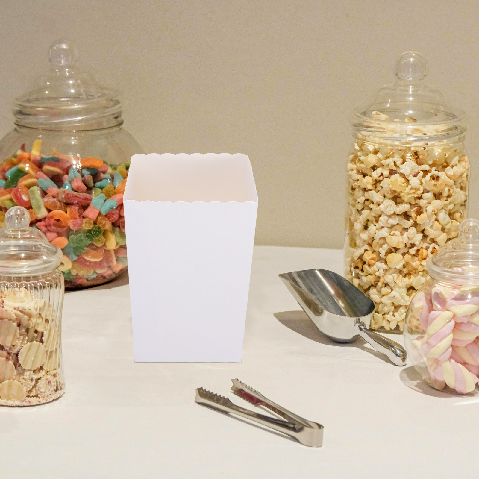Event Party Box - 50 шт. одноразовых коробок для попкорна,