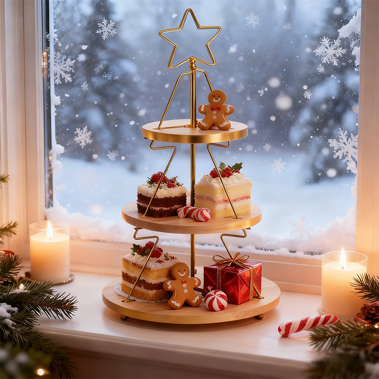 Cupcake Stand Tier - DaS Light Роскошная трехъярусная подставка для