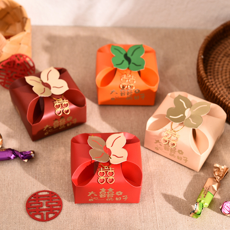 Event Party Box - 50 шт. оранжевых портативных подарочных коробок