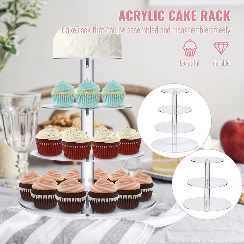 1 шт. 3/4/5 ярусная акриловая  – обзор и цена Cupcake Stand Tier